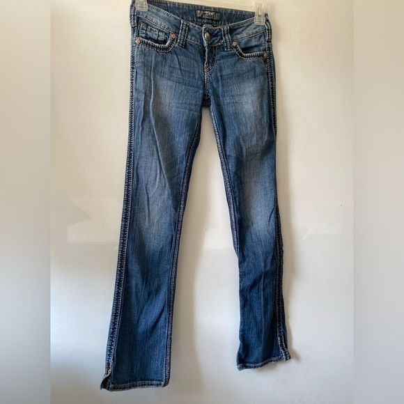 Silver jeans McKenzie with bling pockets - Picture 2 of 8